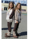 Bluza beżowo-brązowa z MIKI Qba Kids