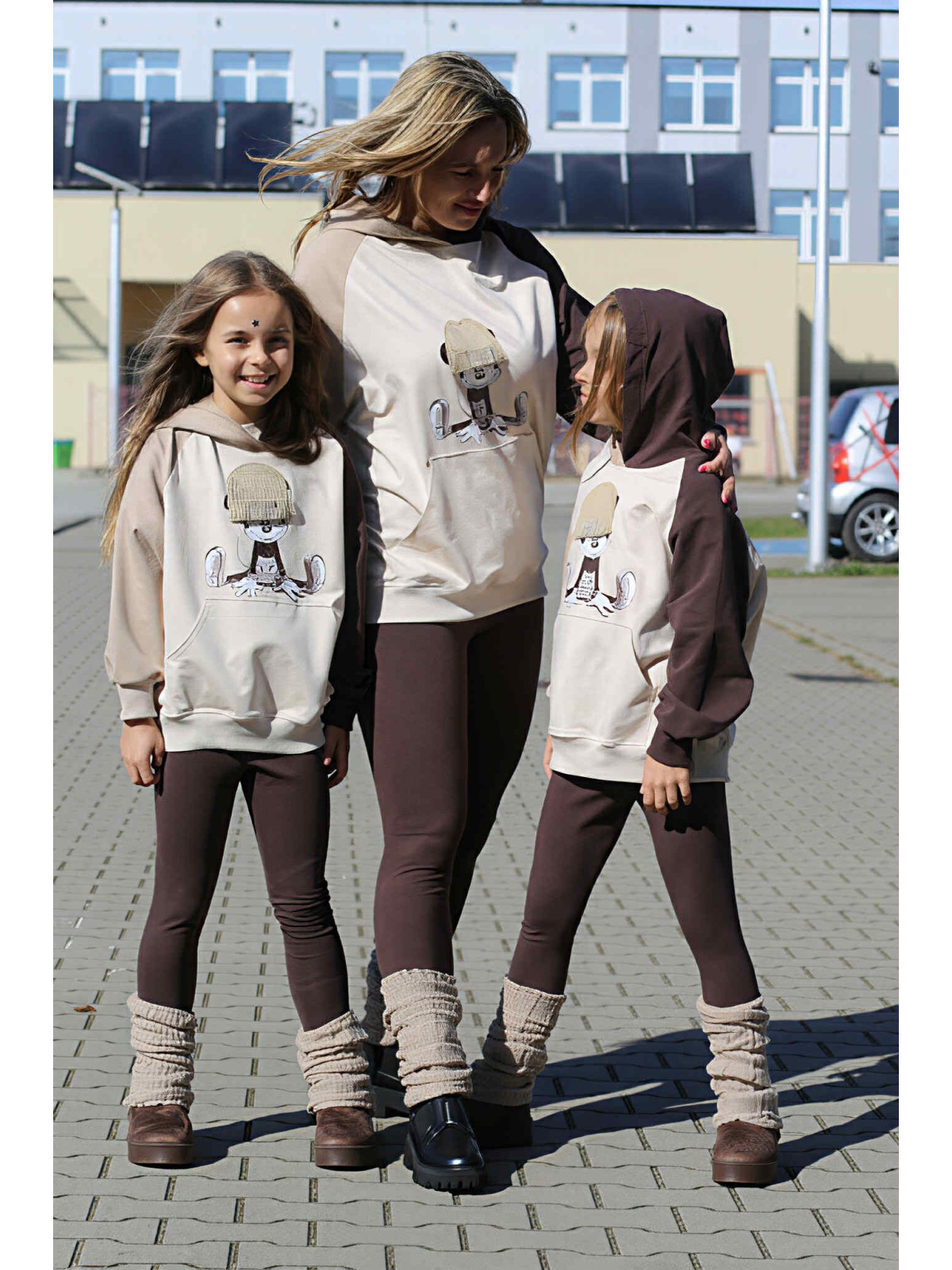 Bluza beżowo-brązowa z MIKI Qba Kids