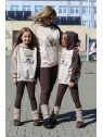 Bluza beżowo-brązowa z MIKI Qba Kids