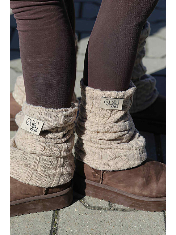 Ocieplacze beżowe Qba Kids