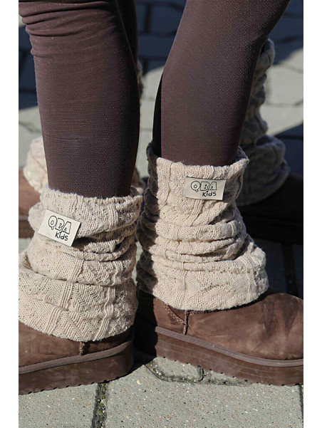 Ocieplacze beżowe Qba Kids