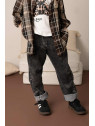 Spodnie jeans grafitowe Kiz by Kids