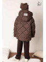 Kurtka zimowa ocieplana brązowa Kiz by Kids