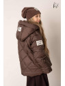 Kurtka zimowa ocieplana brązowa Kiz by Kids