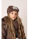 Kurtka zimowa ocieplana brązowa Kiz by Kids
