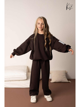 Dres- Bluza + Spodnie brąz kiz by kids