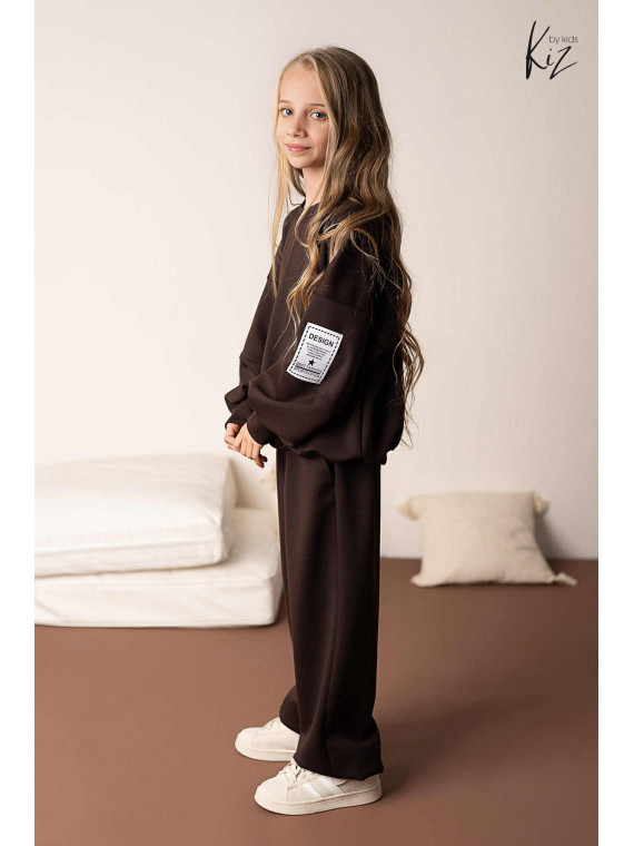 Dres- Bluza + Spodnie brąz kiz by kids