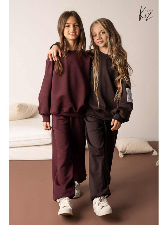 Dres- Bluza + Spodnie brąz kiz by kids