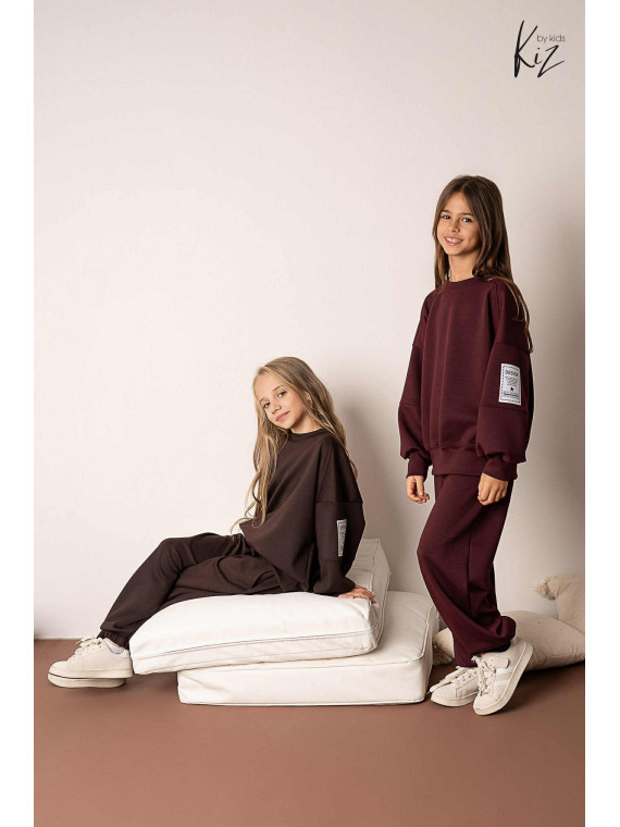 Dres- Bluza + Spodnie brąz kiz by kids