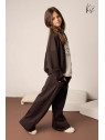 Dres- Bluza rozpinana + Spodnie brąz Kiz by Kids