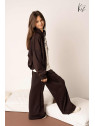 Dres- Bluza rozpinana + Spodnie brąz Kiz by Kids