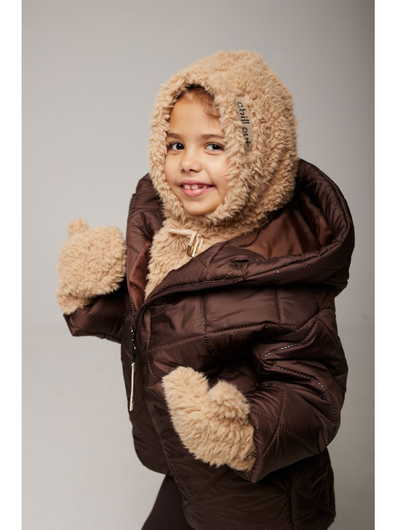 Komplet 3 częsciowy - futerko- beżowy- chill out