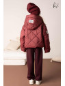 Kurtka zimowa oversize bordo kiz by Kids