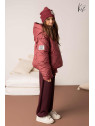Kurtka zimowa oversize bordo kiz by Kids