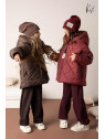 Kurtka zimowa oversize bordo kiz by Kids