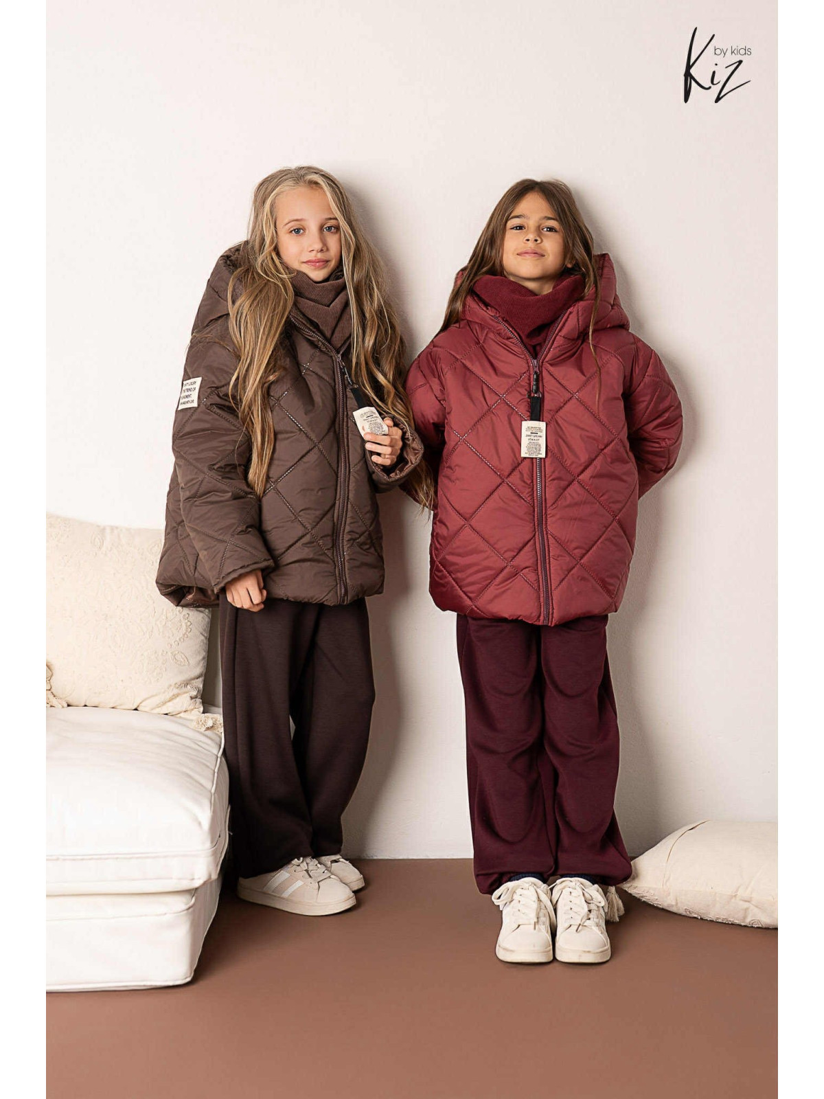 Kurtka zimowa oversize bordo kiz by Kids