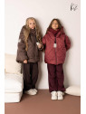Kurtka zimowa oversize bordo kiz by Kids