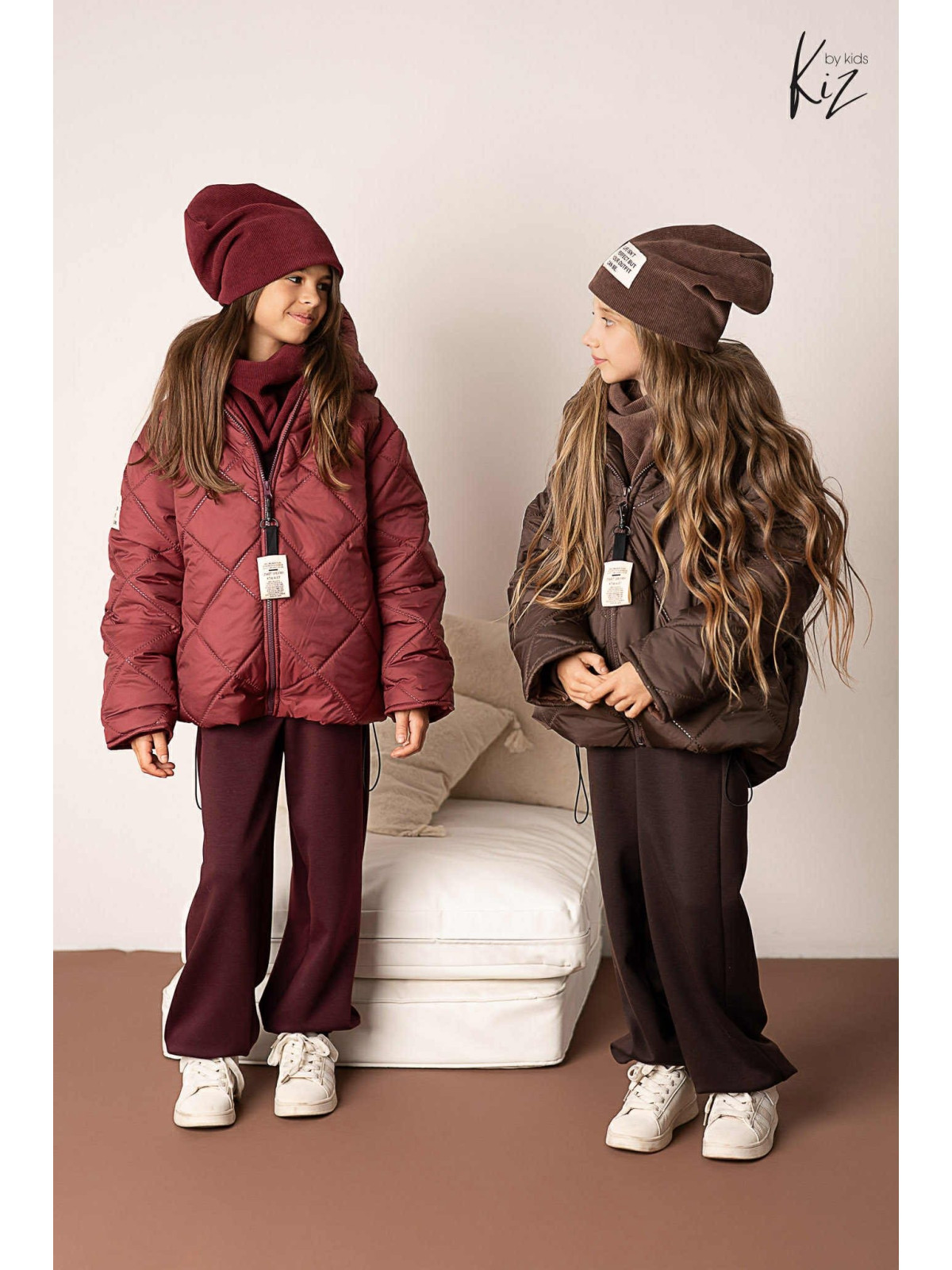 Kurtka zimowa oversize bordo kiz by Kids
