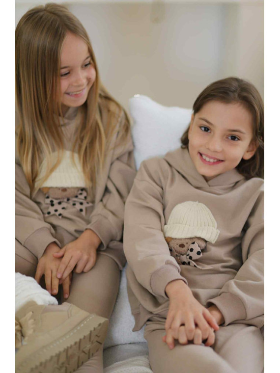 Beżowe getry/ legginsy  Qba Kids