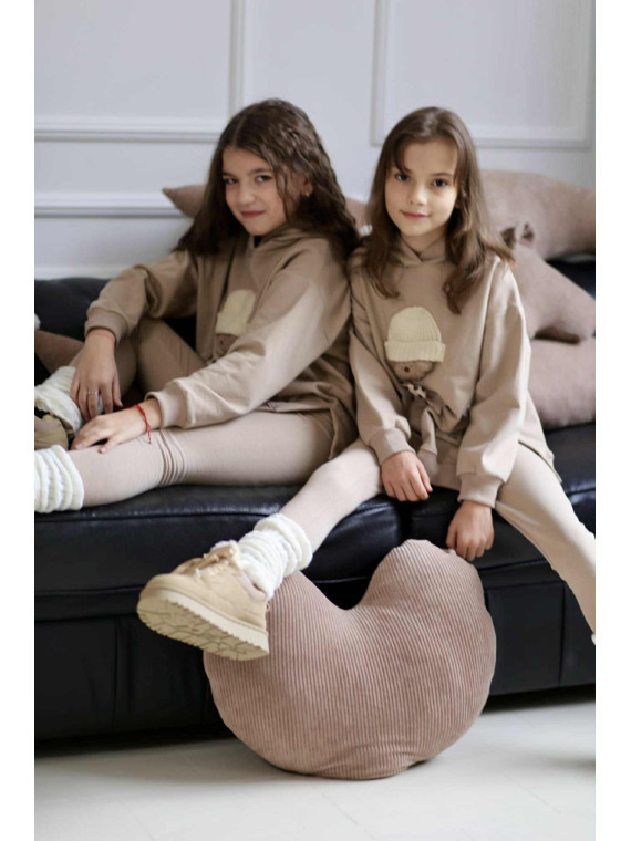 Beżowe getry/ legginsy  Qba Kids