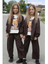 Bluza brąz czekoladowy rozpinana Qba Kids