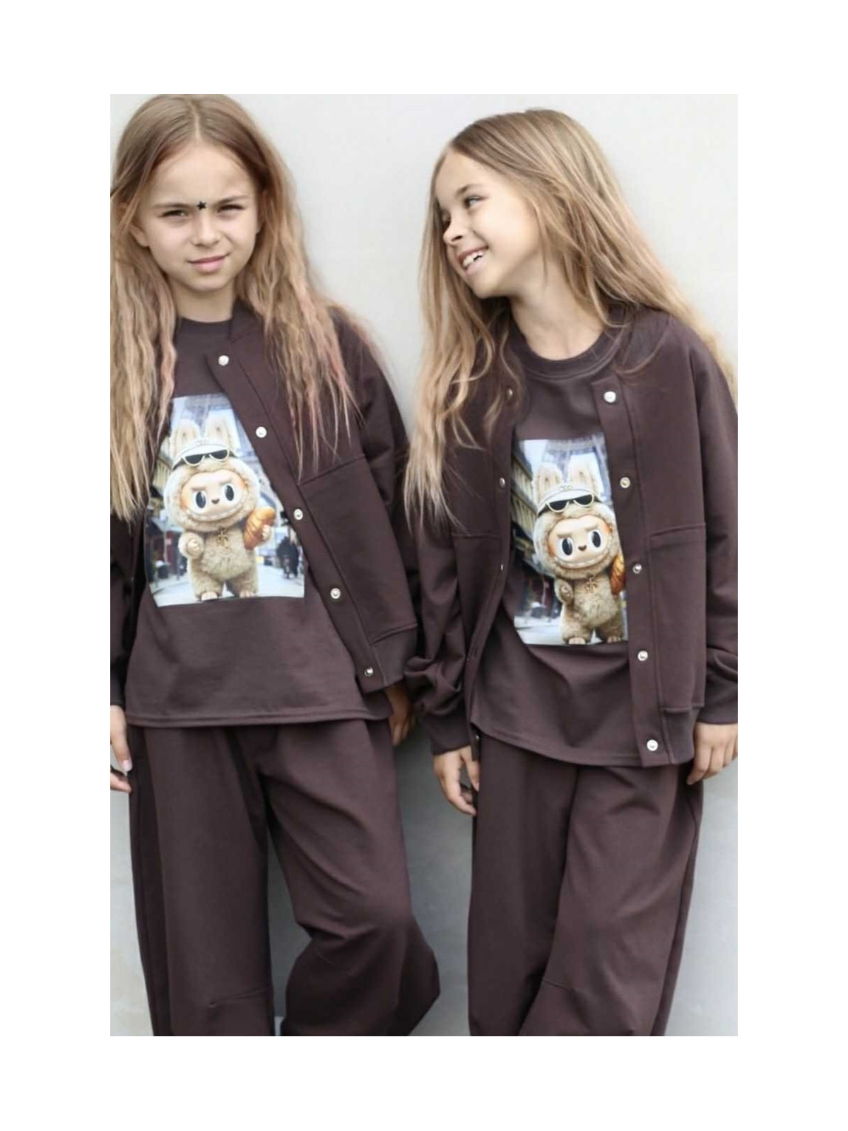 Bluza brąz czekoladowy rozpinana Qba Kids