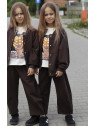 Bluza brąz czekoladowy rozpinana Qba Kids